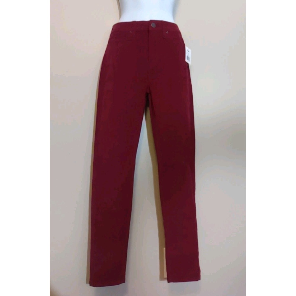 YMI Women‎ Junior Barn Red Corderoy Tapered Preppy Pants Size 5
